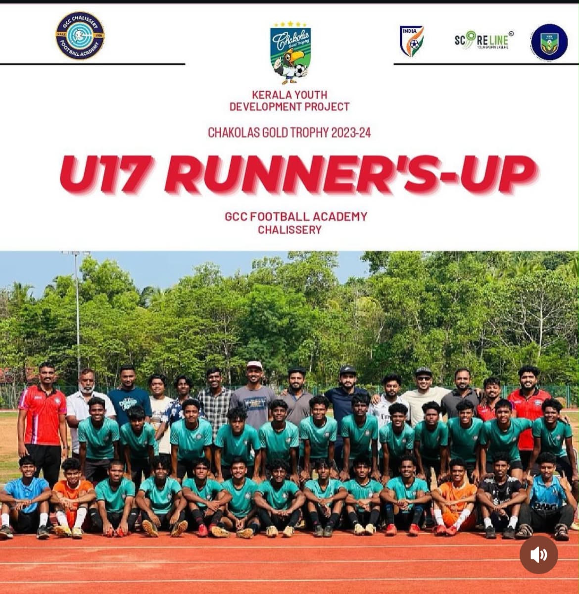 GCC Chalissery U-17 runners-up